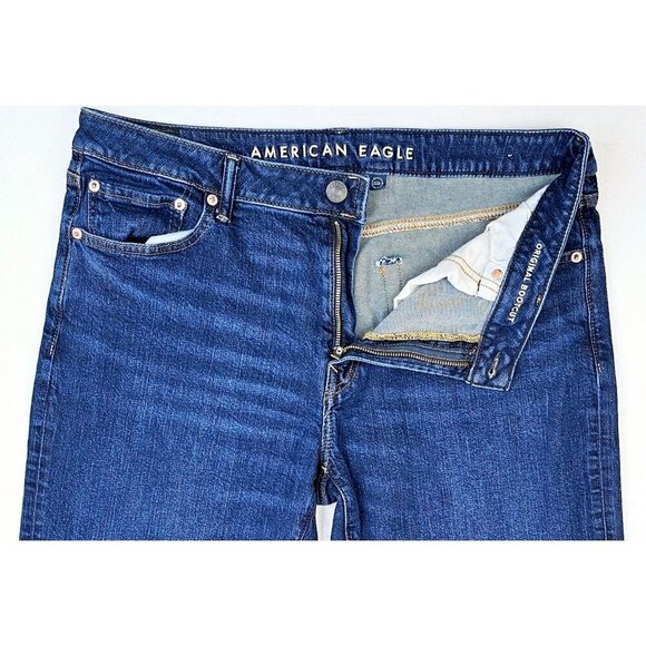 American Eagle Outfitters Size 36X31 Mens Original Bootcut Blue Airflex+ Jeans - Picture 10 of 12